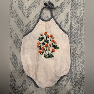 Embroidered Floral Kids Outfit